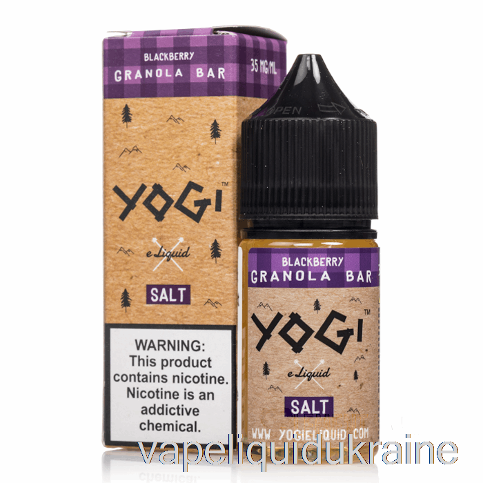 Vape Liquid Ukraine Blackberry Granola Bar - Yogi Salts E-Liquid - 30mL 35mg
